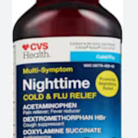 CVS Health Nighttime Gold & Flu Relief (355ml) DLC: Juillet26