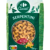 Pâtes Serpentini CARREFOUR CLASSIC' 500g DLC: Janv26