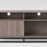 Mixed Material TV Stand for TVs up to 54" Gray - Room Essentials