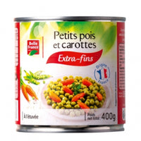 1/2 Petits pois extra-fins et jeunes carottes 265g DLC: Juillet27
