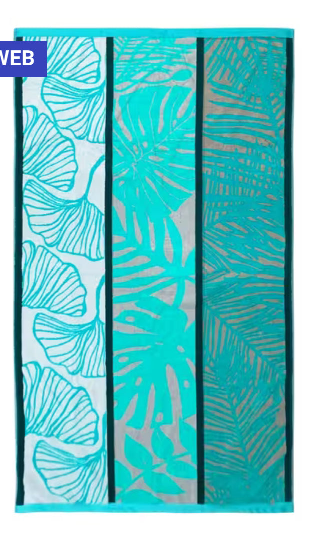 Serviette de plage rayée oversize 40