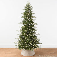 Best Choice Products 7.5ft Pre-Lit Artificial Aspen Noble Fir Christmas Tree w/ 2,136 Branch Tips, 400 LED Lights