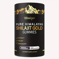 Natural Shilajit 3000mg with KAS 66 Ashwagandha Pure Himalayan Shilajit Gold Gummies (60 Gummies) DLC: Fev27