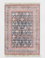 
              Alexandra Floral Printed Border Persian Rug Blush - Threshold (1.60cm x 2m)
            