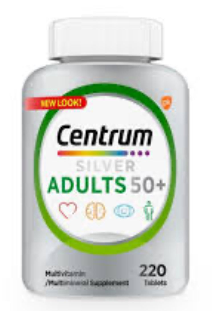 Centrum Silver Multivitamin Adults 50 220 Comprimés Multivitamin Tablets 220 Count DLC: Août25