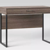 Mixed Material Writing Desk Gray - Room Essentials