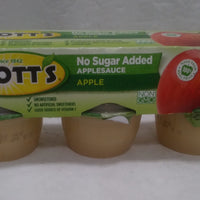 Applesauce - No Sugar Added – Mott's – 3.9 oz DLC: Janv26