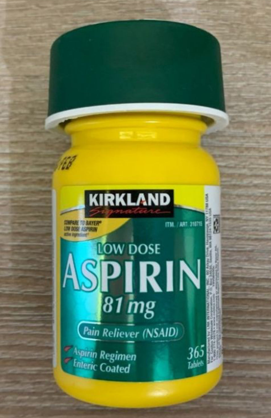 Member's Mark Low Dose Aspirin 81mg (365tablet) DLC: Juin28