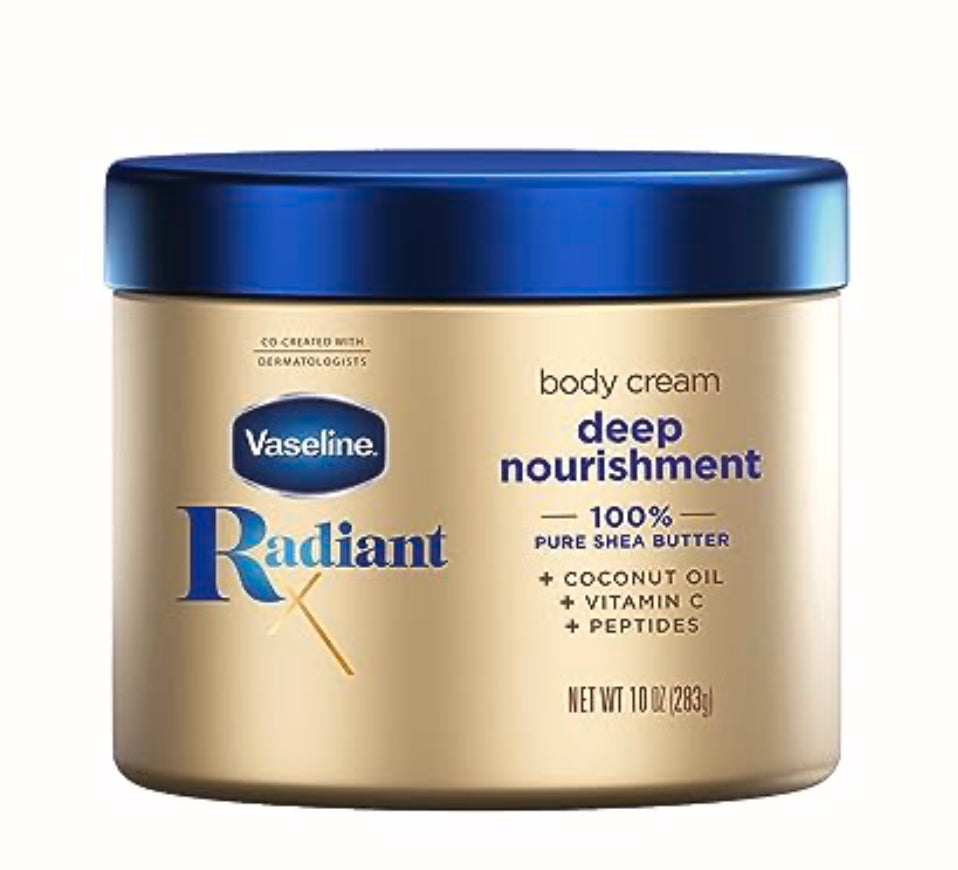 Vaseline Radiant x Deep Nourishment Niacinamide Body Cream - 10oz (283g)