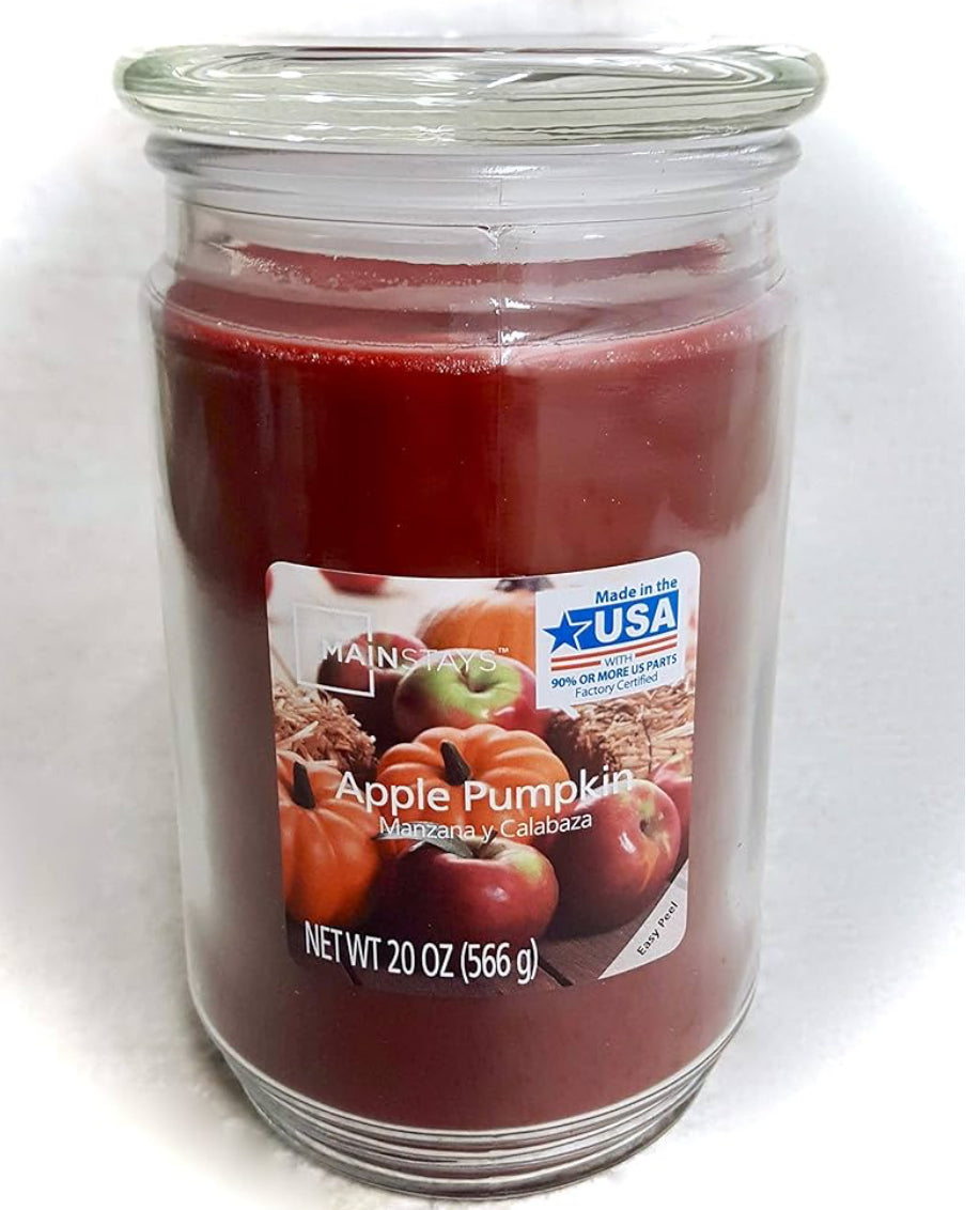 Mainstays 20 oz Candle, Apple Pumpkin 566g