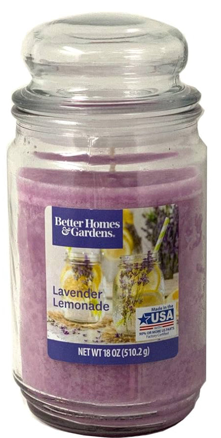Better Homes Gardens 18oz Scented Candle, Lavender Lemonade