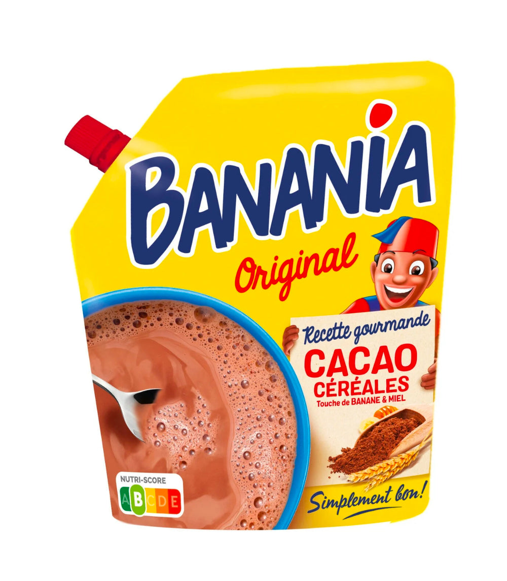 Chocolat en poudre céréales, banane & cacao BANANIA 1,2 Kg DLC: Déc25