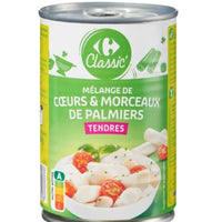 Cœurs de palmiers tendres CARREFOUR 250g net égoutté DLC: Août 26