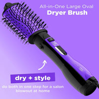 INFINITIPRO BY CONAIR The Knot Dr. All-in-One Oval Dryer Brush, Hair Dryer & Volumizer, Hot Air Brush