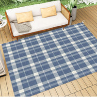 Outdoor Area Rug French Farmhouse Woven Blue Plaid Check Seamless Linen Pattern Rustic
(2m40 x 3m)