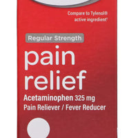 ValuHealth Regular Strength Acetaminophen 325-mg Pain Relief Tablets, 60-ct. Bottles DLC: Nov25