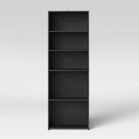 5 Shelf Bookcase Black - Room Essentials MM  (L 1m x 62cm, La 30cm, H 80cm)