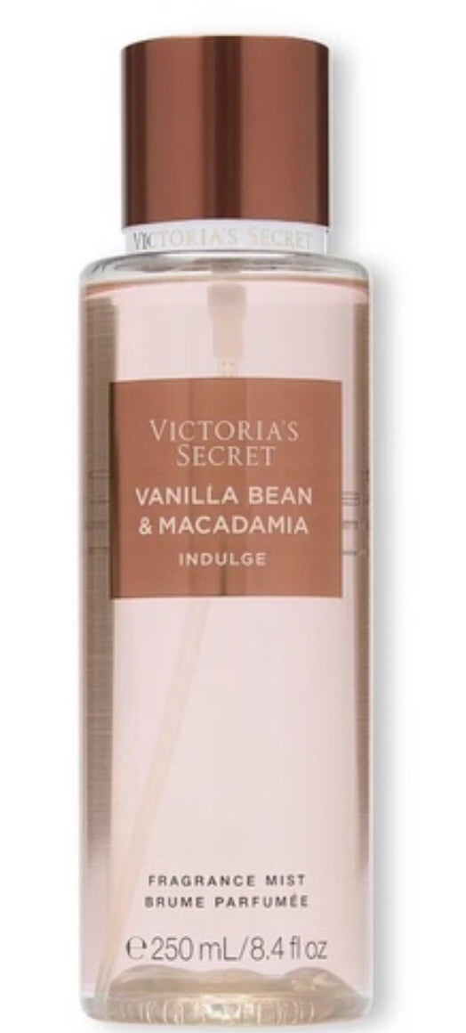 Victoria's Secret Vanilla Bean & Macadamia Induldge Fragrance Mist 250ml Spray Women