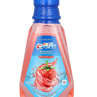 Enfants, Rinçage au fluorure anti-carie, Sans alcool, Strawberry Rush, 500 ml