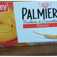 Palmiers nature - Sondey - 100 g 12 biscuits DLC: Sept25