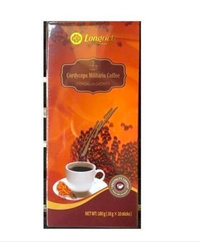 Longrich Cordyceps Militaris Coffee 180g (18g x 10sachet) DLC: Juin26