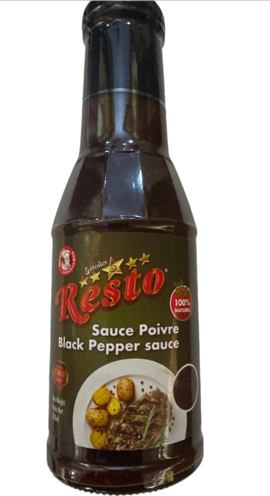 Resto sauce poivre black pepper 350ml