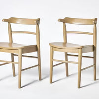 2pk Kaysville Curved Back Wooden Dining Chairs Gray Wash - Threshold designed with Studio McGee  LPFT079603