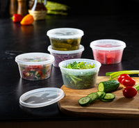 
              Deli Food Containers with Lids - 12oz (355mL)
            