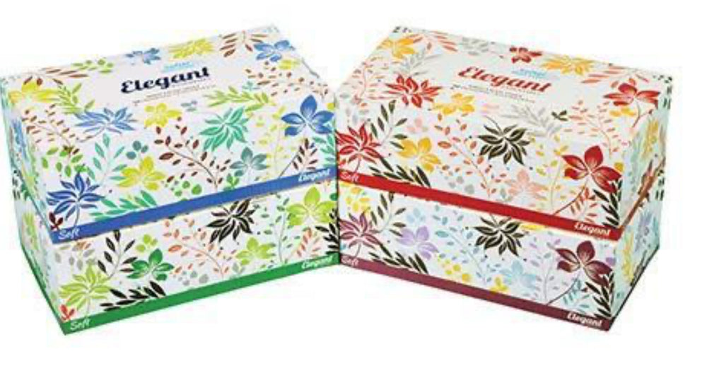 Élégant essentials white facial tissue 230
