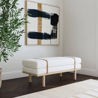 Homepop Upholstered Boucle Bench