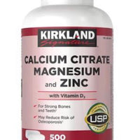 Kirkland Signature Calcium Citrate Magnesium and Zinc (Tablets - 500) DLC: Janv28
