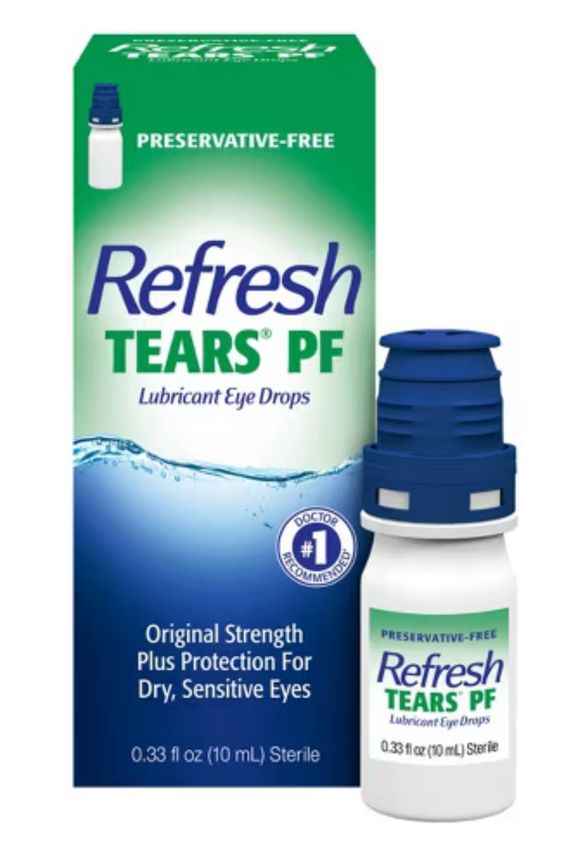 Refresh Tears PF Preservative Free Eye Drops - 0.33 fl oz/(10mL) AOÛT26