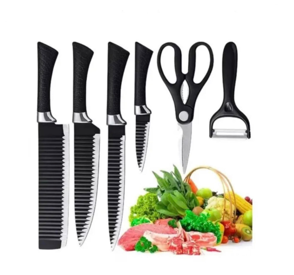 6-Piece Professional Kitchen Knife Set – High Carbon Forged Stainless Steel