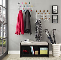 
              Gumball Coat Hook Rack - Modway: Multicolored, Wall Mounted, 13 Hooks, No Assembly Required
            