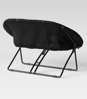 
              Double Dish Dorm Chair Black - Room Essentials: Foldable, No Assembly, Modern Style, Steel Frame
            