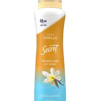 Secret Dry Spray Antiperspirant Deodorant - cozy vanilla Oil - 4.1oz/ 116g