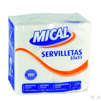 SERVILLETA MICAL BLANCA 33X33 70 U.