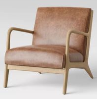 
              Esters Wood Armchair Caramel Faux Leather - Threshold LPFN974899
            