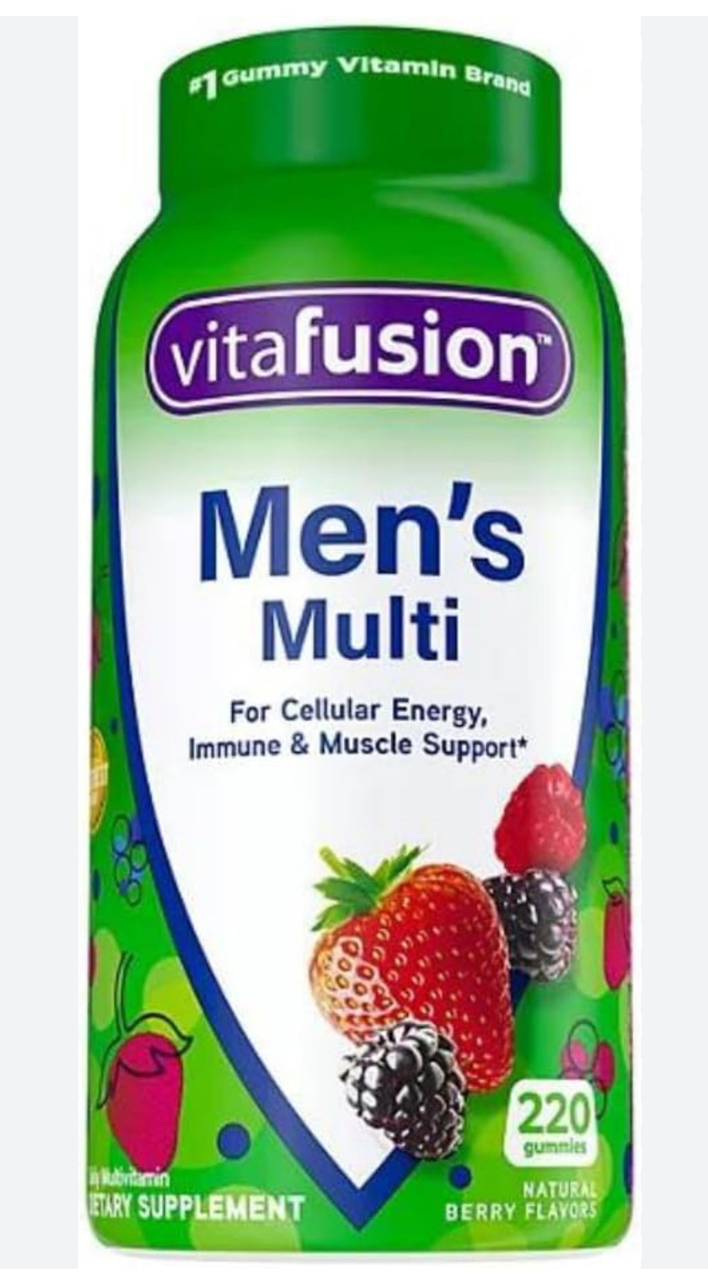 Gommes à base de vitamines multivitamines génériques (hommes (220 °C) DLC: Dec25