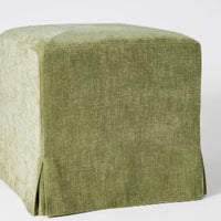 Lynwood Slipcover Cube Ottoman Green - Threshold designed with Studio McGee LPTG1838527