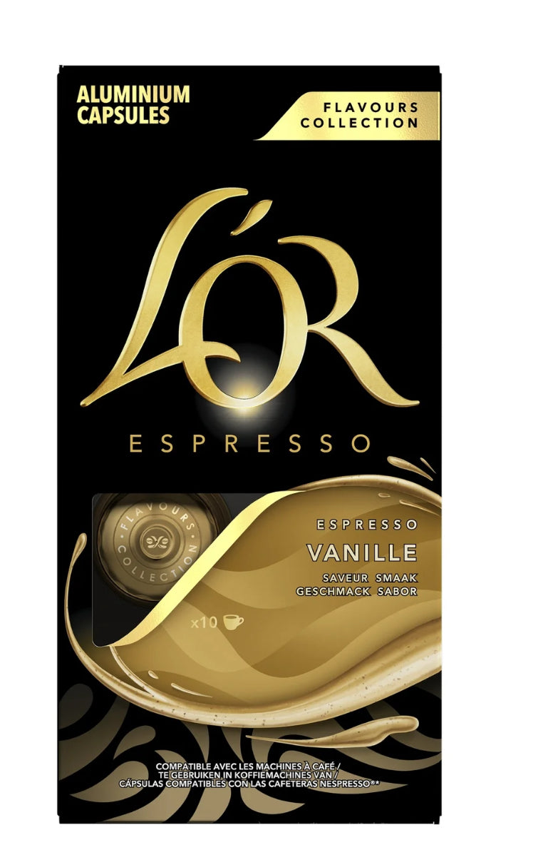 Café Capsules Vanille Compatible Nespresso L'OR
(10 capsules) 30/0526