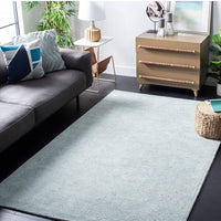 SAFAVIEH Area Rug 8x10 - Ikat Collection - Large - Aqua, Handmade Wool, Ideal for Living Room, Bedroom, Office, Dining Space
