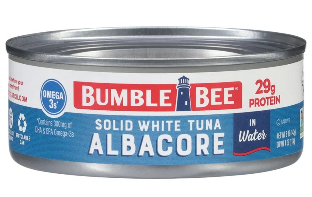 Bumble Bee Solid White Albacore Tuna in Water, Wild Caught, Gluten Free, (29g) DLC: Mars28