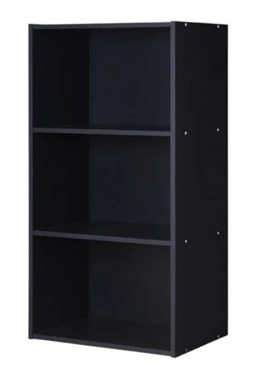 3 Open Shelf Bookcase Modern Storage Display Cabinet-Black