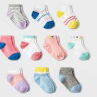 Baby Girls' 2pk Ankle socks - Cat & Jack 12-24M/ MM