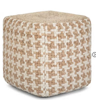 
              Digby Cube Pouf Natural - Wyndenhal: Jute & Wool, Mid-Century Modern, No Assembly Required
            