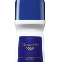 Avon Mesmerize Roll-on For Quick-drying, Non-whitening, Anti-stain 24-Hour Odor and Wetness Fl oz 75 mL