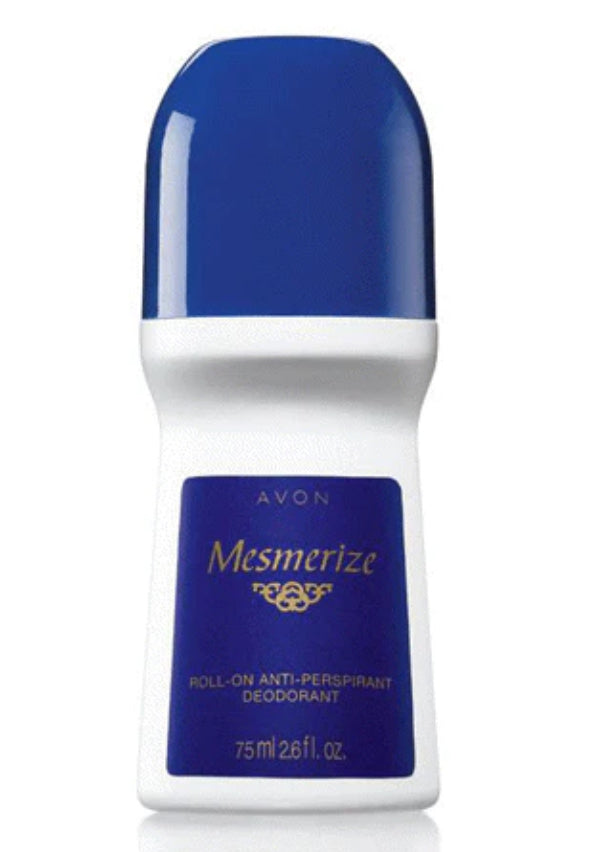 Avon Mesmerize Roll-on For Quick-drying, Non-whitening, Anti-stain 24-Hour Odor and Wetness Fl oz 75 mL