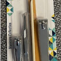 Gem Manicure Collection - Nail Clippers, Emery Boards, Cuticle Stick & Tweezers