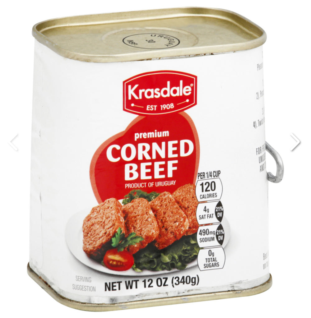 Krasdale Premium Corned Beef, 12 oz 340g/ DLC: Avril27